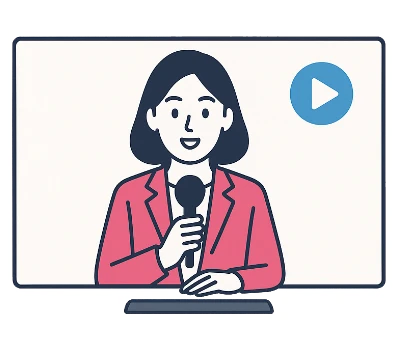 テレビで紹介されているイラスト