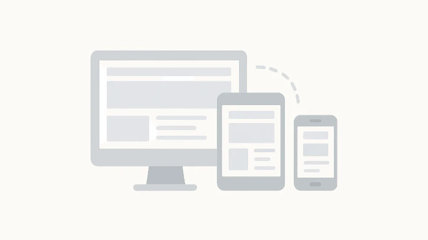 レスポンシブデザインのイラスト