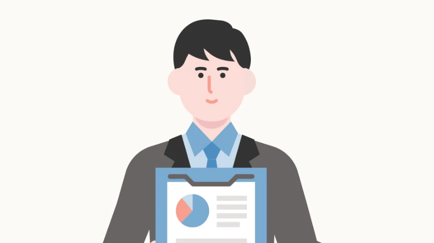 解析レポート提出のイラスト