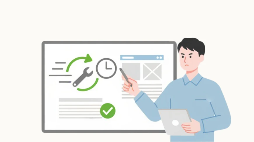 修正対応のイラスト