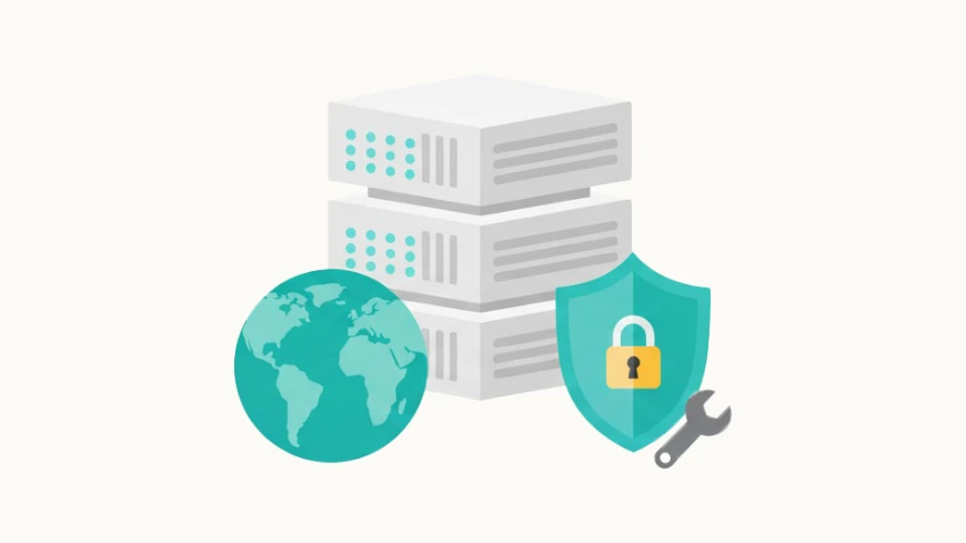 ドメイン・サーバー管理のイラスト