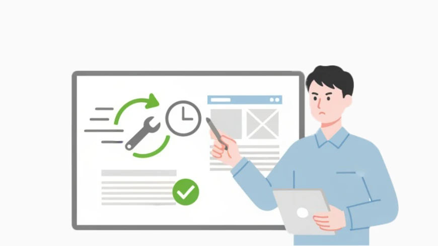 修正対応のイラスト