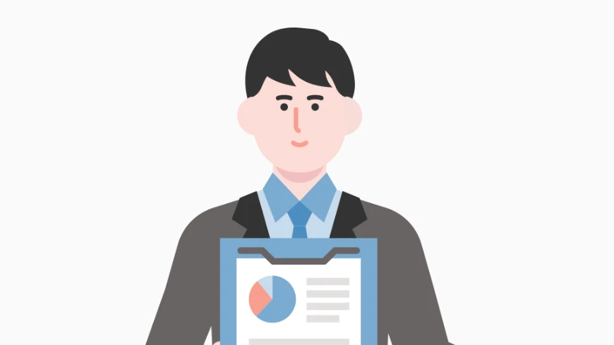 解析レポート提出のイラスト